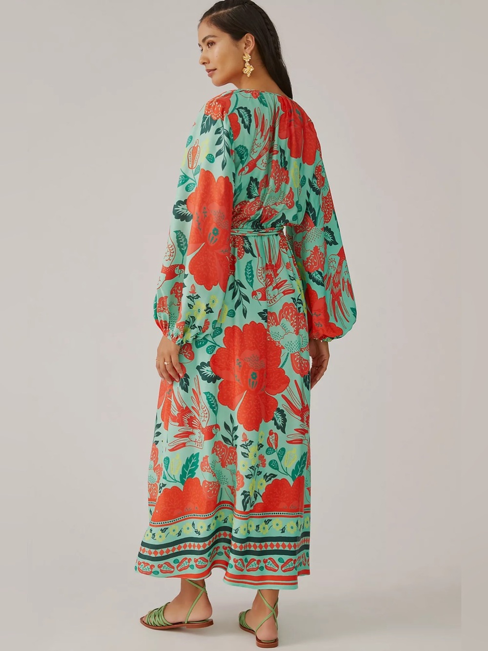 Farm x Anthropologie Poppy Print Maxi Dress - Picture 2 of 14